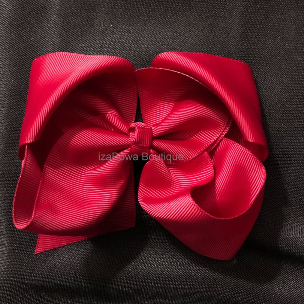 Wine 6" Boutique Bow  -kids-  (2)  4B2475  Handmade NWT Boutique